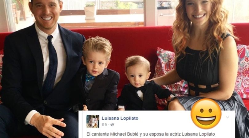 Michael Bublé y Luisana Lopilato hablaron de la salud de Noah: 